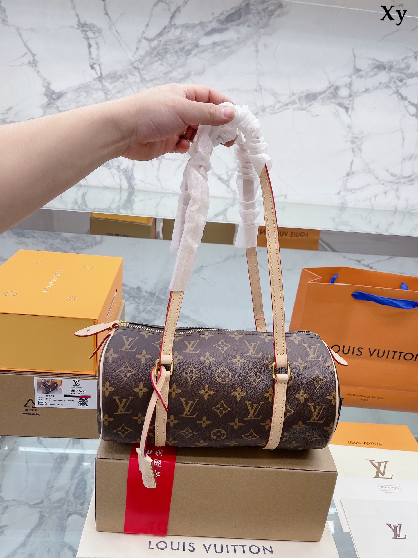 LV Papillon TAMBOURIN bag 131547