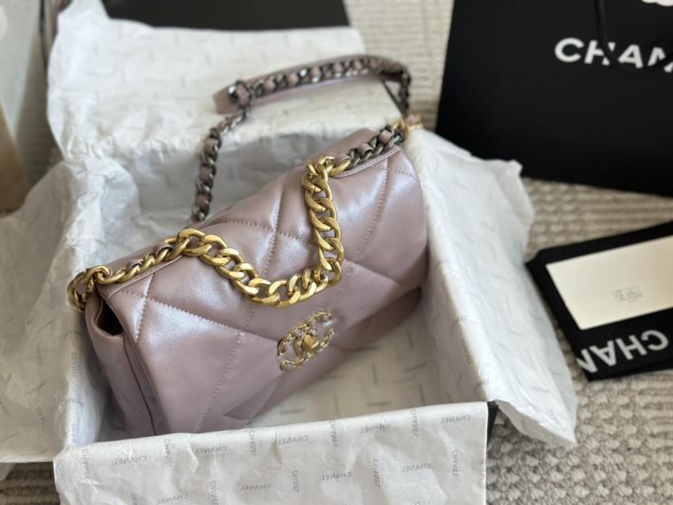 Chanel lambskin pink 19bag