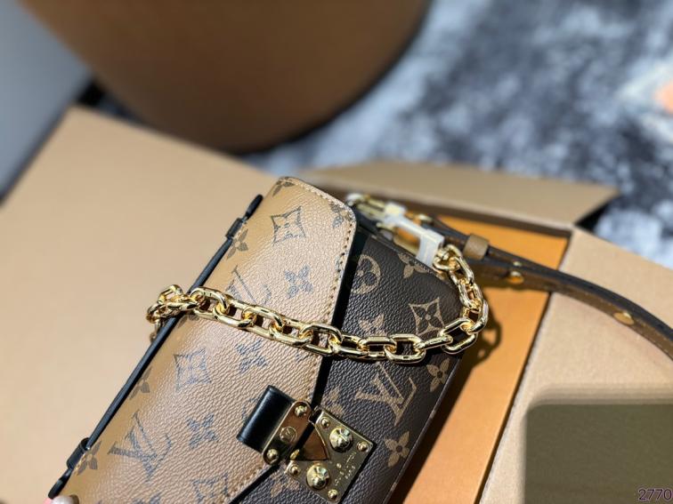 LV Louis vuitton cowskin leather east west bag