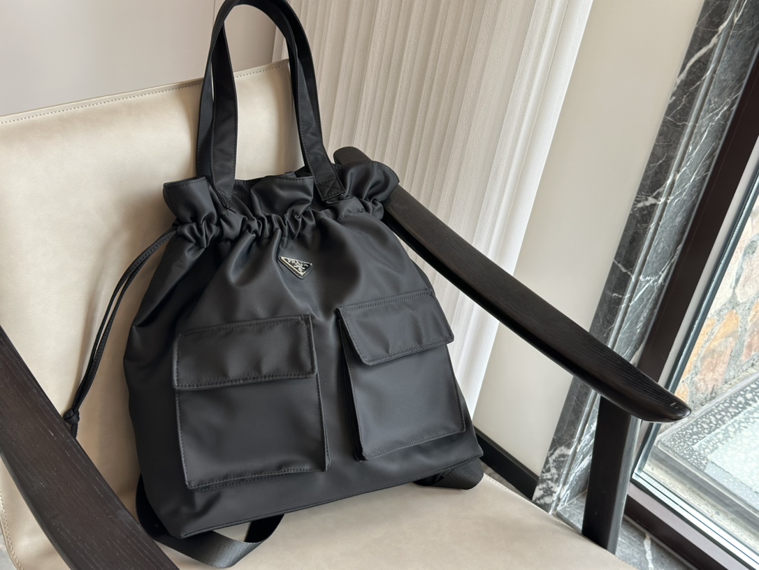 Prada nylon tote bag/backpack