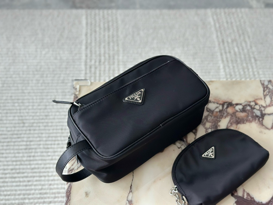 Prada nylon cosmetic bag