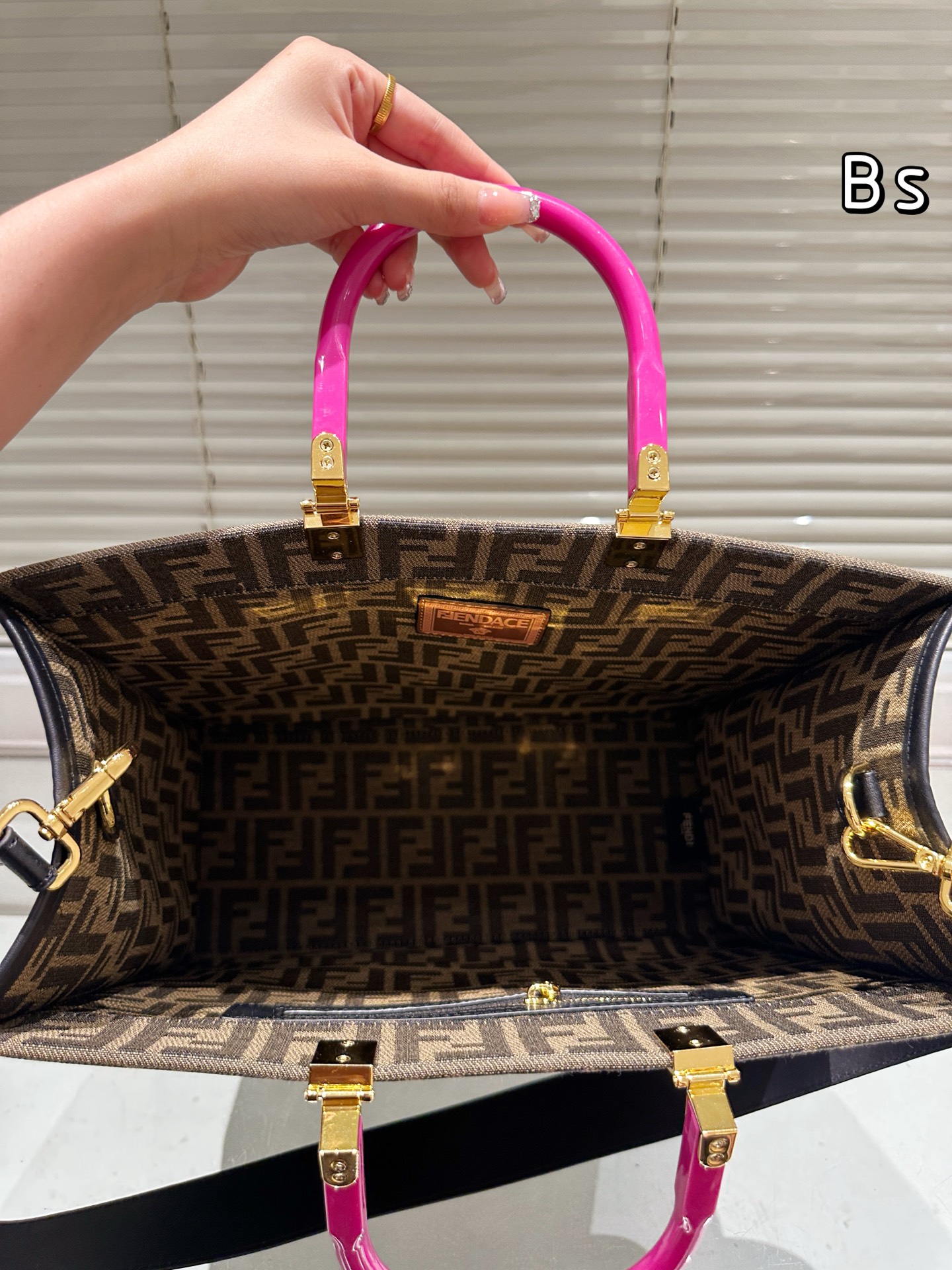 Fendi Versace peekabo tote bag 135941