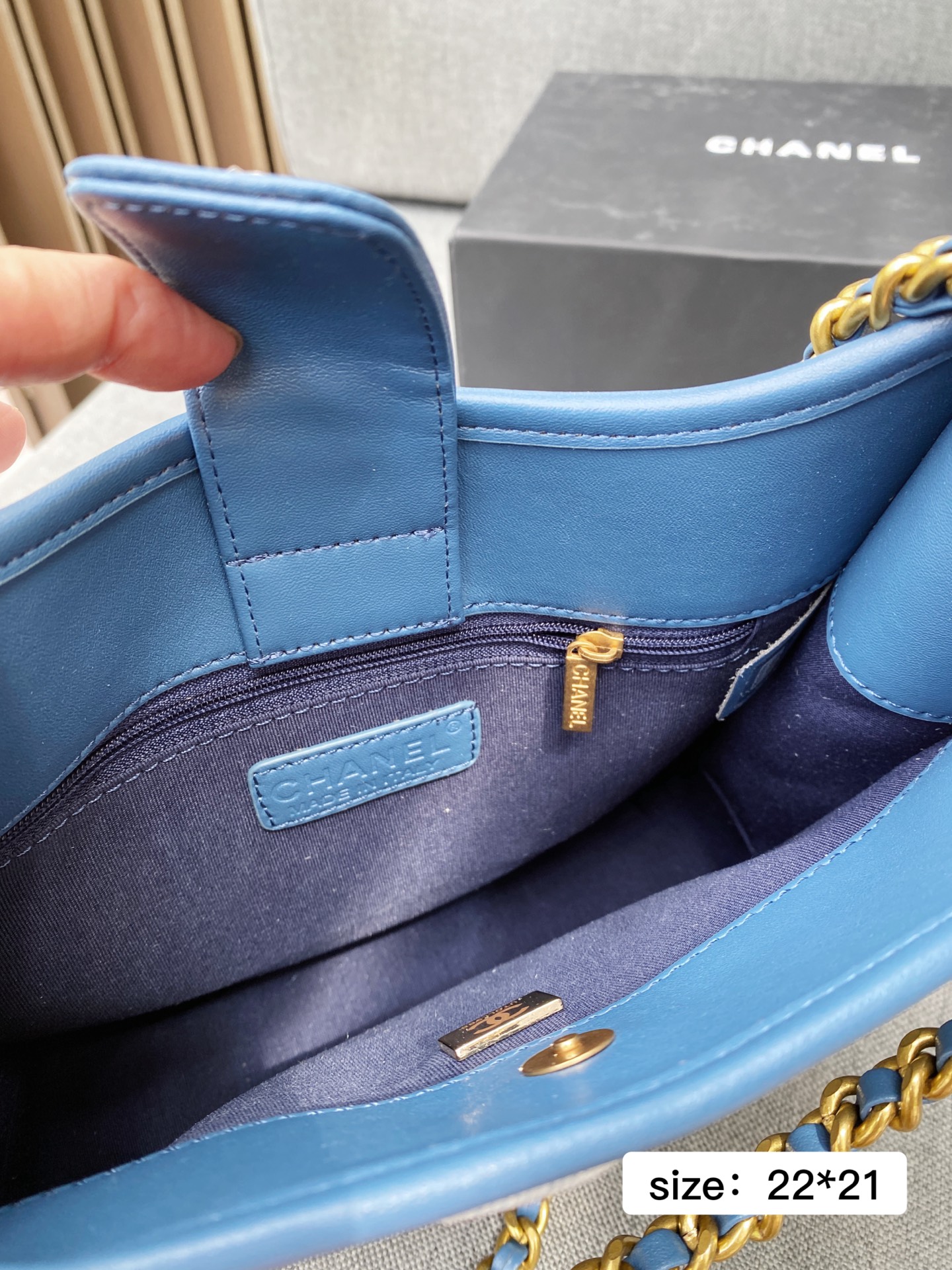 CHANEL denim hobo bag 138976