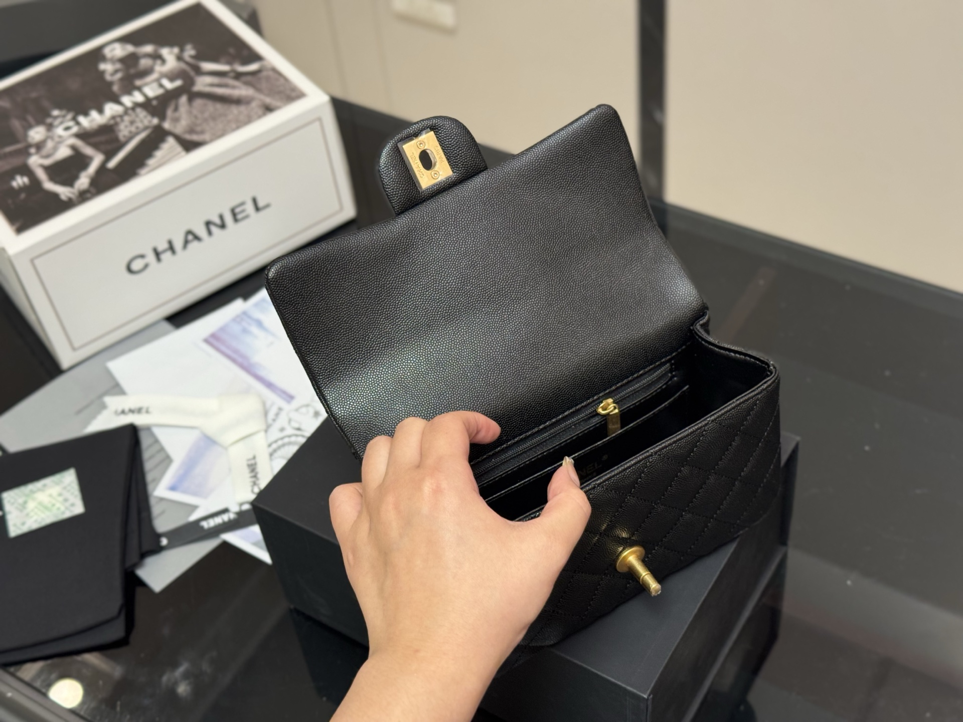 Chanel mini cf handle bag 139053