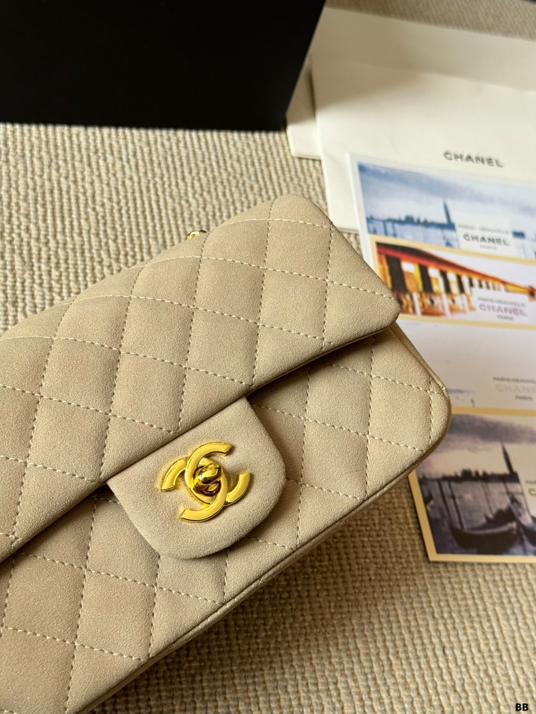 Chanel chamois new CC CF bag 139064