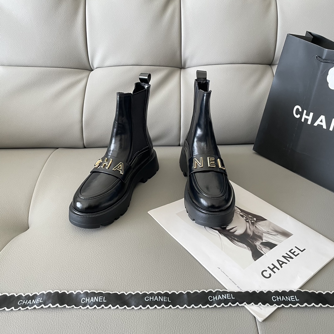 CHANEL 25SS letter short boots 139029