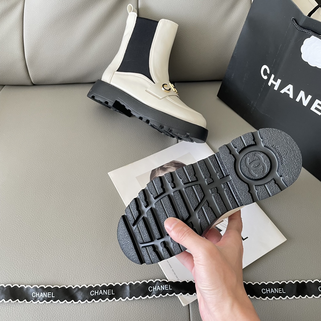 CHANEL 25SS letter short boots 139028
