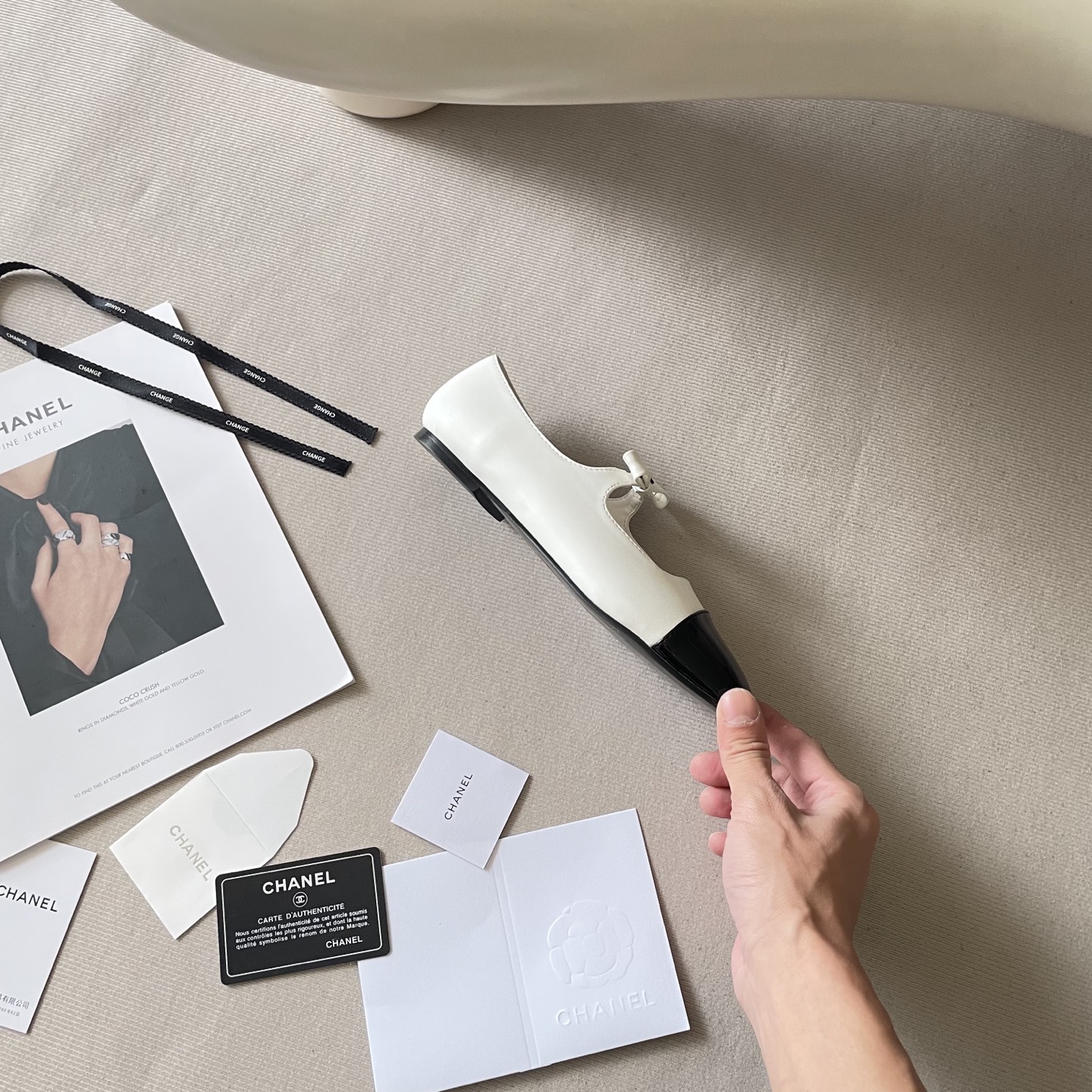 CHANEL CC bowknot 25S flat shoes