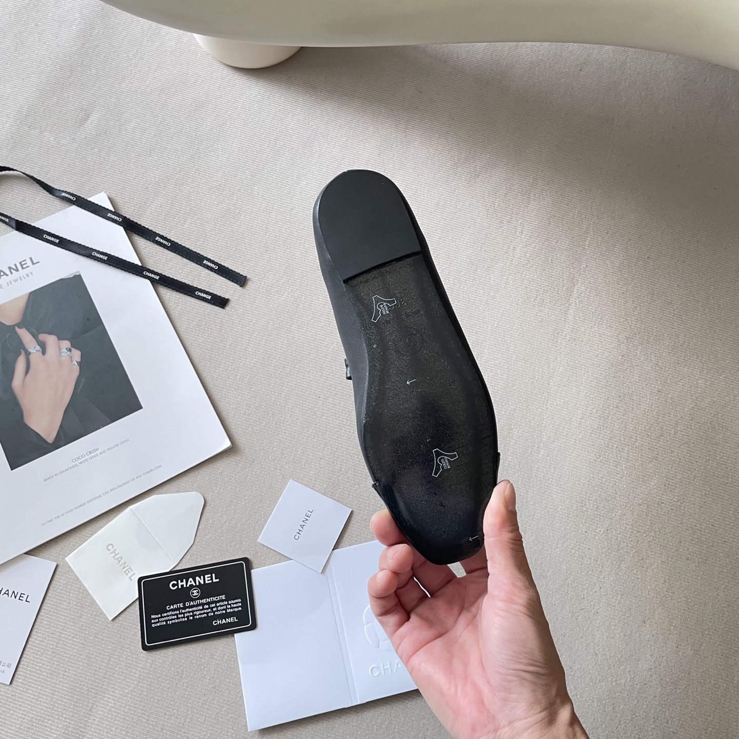 CHANEL CC bowknot 25S flat shoes