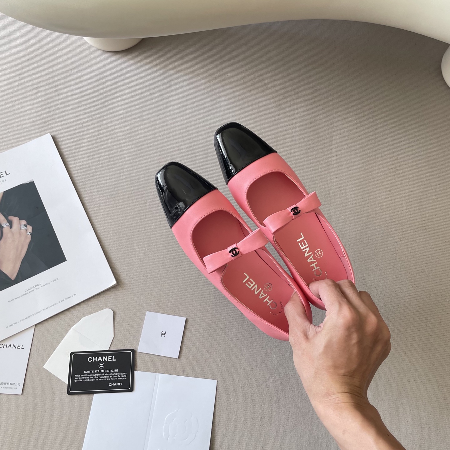 CHANEL CC bowknot 25S flat shoes