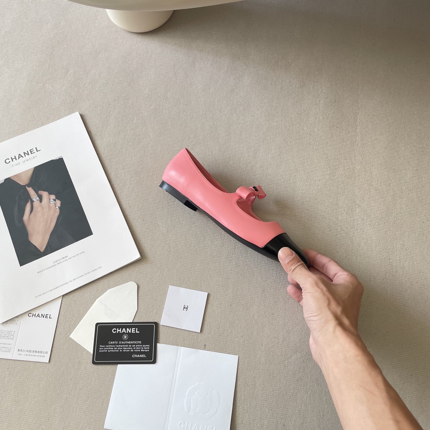 CHANEL CC bowknot 25S flat shoes