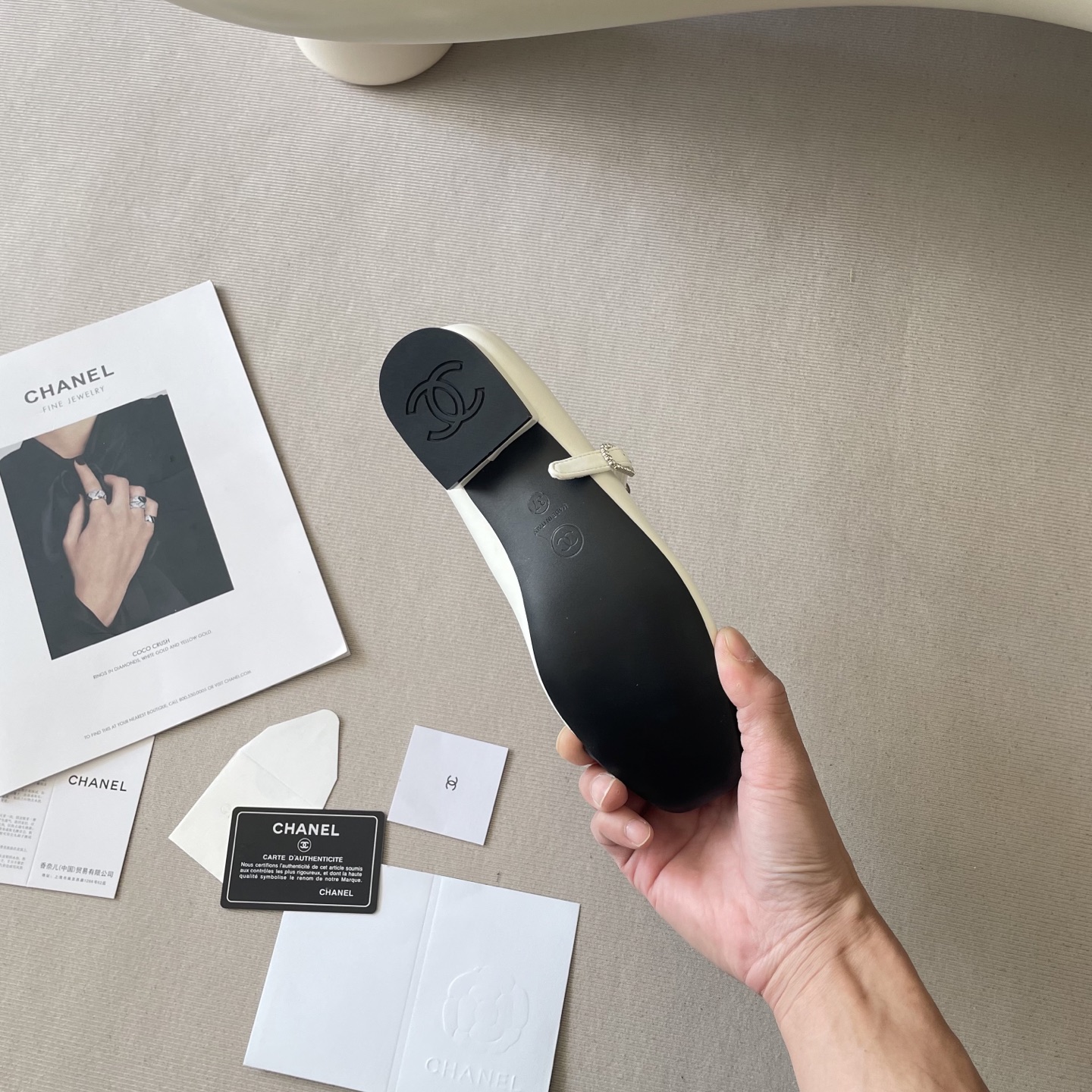 CHANEL CC bowknot 25S flat shoes