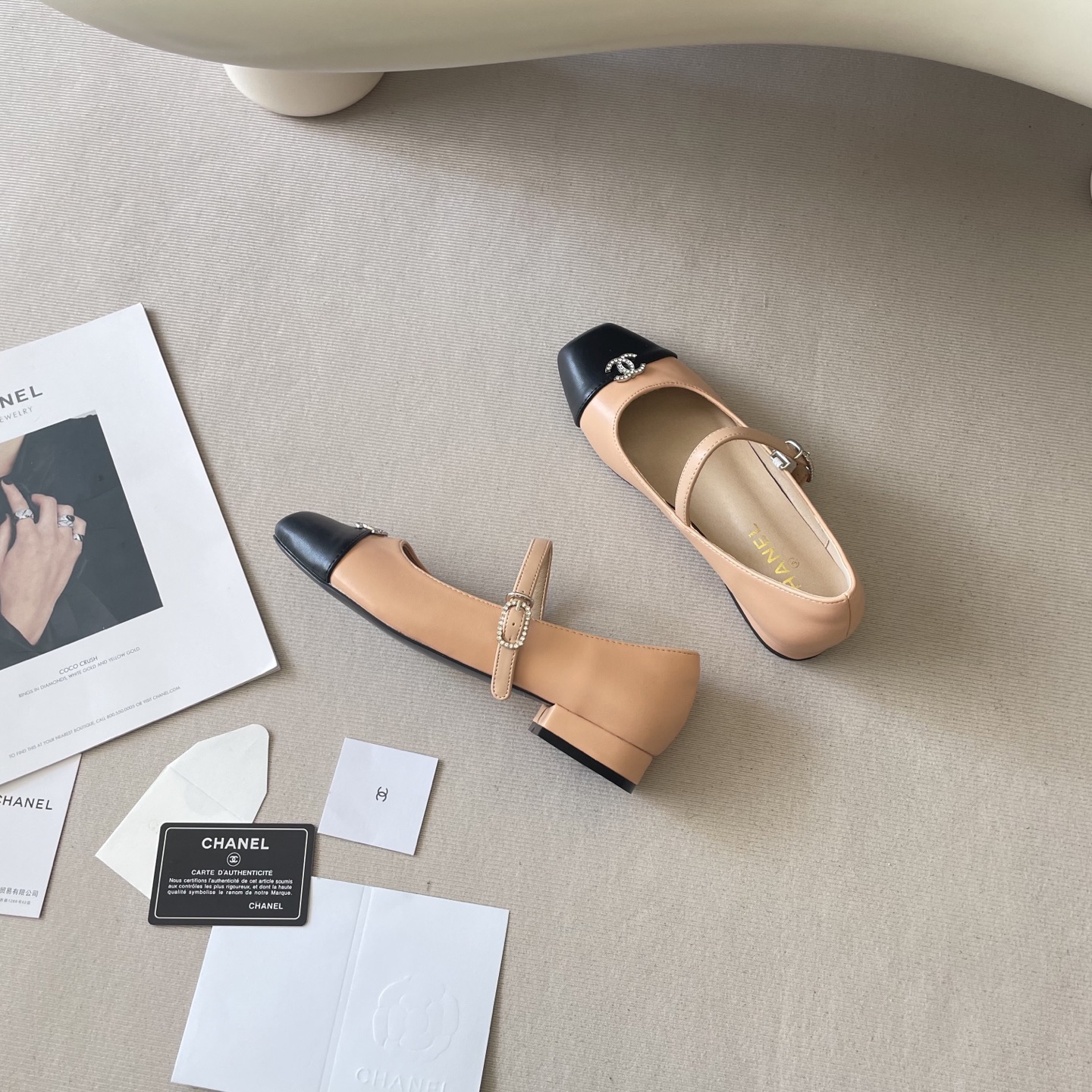 CHANEL CC bowknot 25S flat shoes