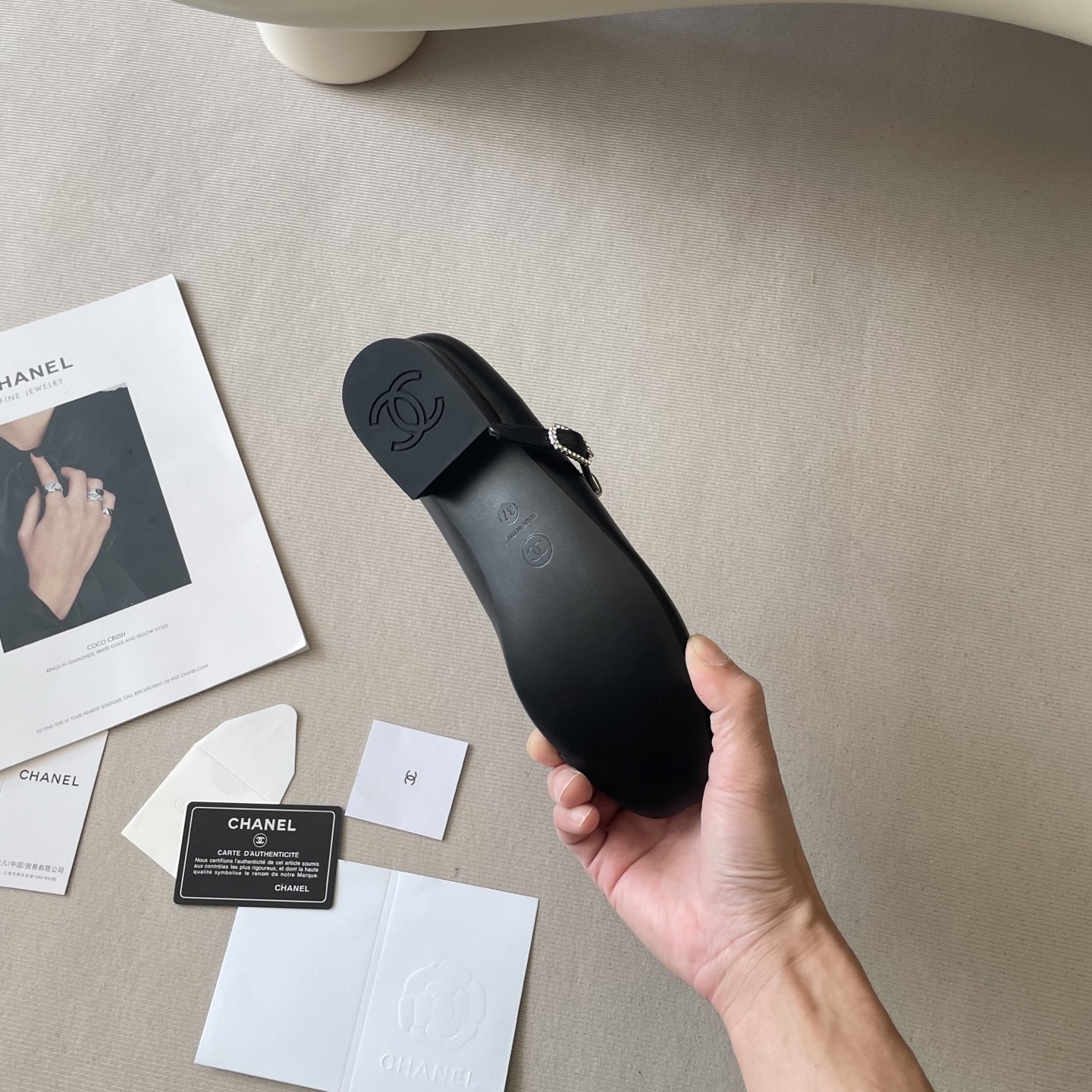 CHANEL CC bowknot 25S flat shoes